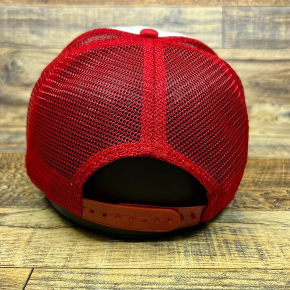 Champion Spark Plugs Mens Trucker Hat Red Snapback Racecar Motorsport NASCAR Cap - Picture 4 of 7